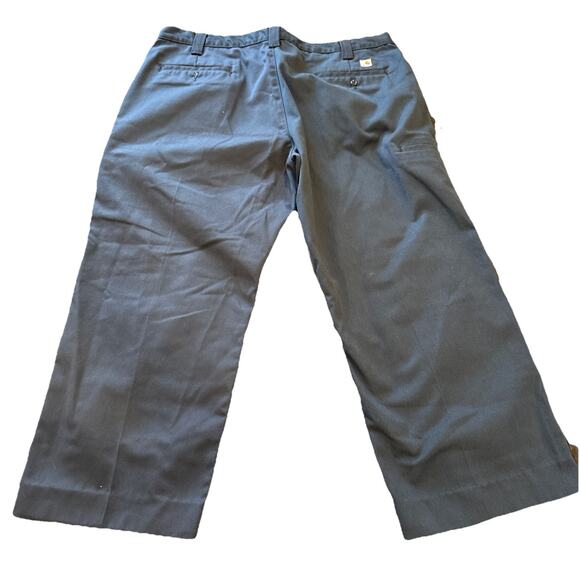 Carhartt NVY Dungaree Fit Carpenter Pants Size 40x30 Navy Workwear - Picture 8 of 11
